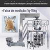 Saco peixe cola máquina de embalagem automática barbatana de tubarão seca máquina de embalagem com zíper saco frutos do mar produtos secos pesando máquina de embalagem