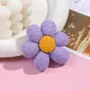 Accesorios de Ropa de Flor de Seis Pétalos Tejida de Dibujos Animados, Accesorios para Muñecas, Accesorios para el Cabello, Bolsas, Cojines, Accesorios para Joyería DIY