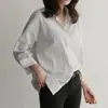 Camisa a rayas estilo relajado 2026 diseño retro camisa de manga larga chaqueta holgada corte holgado