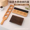 Bandeja para Tazas de Cerveza de Madera Maciza, Soporte de Madera para Tazas de Degustación de Cerveza de Barril de Pub, Bandeja de Mezcla de Madera para Cócteles de Vino Tinto