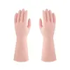 Luvas de Borracha Coloridas Novas Luvas para Lavar Louça Femininas Látex Doméstico Lavar Louça Novo Durável Absorvente de Suor Fácil de Usar e Limpar