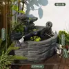 Adorno de Balcón de Mansión con Agua Corriente, Fuente de Agua, Acuario, Paisajismo de Estanque de Peces, Piscicultura al Aire Libre, Paisajismo de Patio, Sistema de Agua, Antiguo, Otro