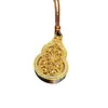 Tienda de Oro Mismo Estilo Arena Dorada Entrada China Lujo Incrustaciones de Diamantes Filamentosos Calabaza Foyou Ping An Colgante Cuerda Ondulada Cadena de Lana Joyería para Mujer
