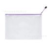 Bolsa de Arquivo com Zíper Colorida de PVC Transparente com Tela, Grande Capacidade, Armazenamento A4, Impermeável (para Impressão, Transfronteiriça)