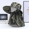 Sombrero de Pescador, Sombrero de Sol de Verano, Sombrero de Senderismo para Exteriores para Hombre, Sombrero de Pesca, Sombrero Todo en Uno con Protección Facial y para el Cuello, Sombrero de Sol de Ala Ancha