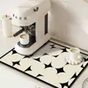 Tapete Drenante para Pia de Cozinha Absorvente de Água para Bancada Antiderrapante Macio Tapete de Terra de Diatomáceas Tapete Secador de Louça para Mesa Porta-copos Tapete para Café