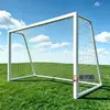 Portería de Fútbol de Aleación de Aluminio con Ruedas, Móvil para Competición y Entrenamiento, Red de Fútbol Equipo de Fitness