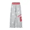 Marca de Moda Retro Americana Diseño de Estrella de Cinco Puntas Pantalones Casuales de Moda Pantalones Deportivos de Chándal de Moda Sueltos Ropa de Calle Hip Hop Pantalones de Pierna Ancha