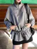 'Milán Pasado' Chaqueta con Raya en Solapa y Cordón en la Cintura Chaqueta con Cremallera Principios de Otoño
