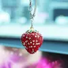 Ai Cheng Cruzamento Cereja Morango Interior do Carro Pingente de Strass Decoração do Carro Suprimentos Suprimentos para Carro Pingente