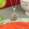 Yuebao Joias Jade Hetian Natural Prata Esterlina S925 Jade Água Clara Vermelho do Sul Mantra de Seis Palavras Pingente Rotativo Personalizado Fábrica