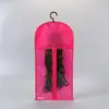 Bolsa de Almacenamiento para Pelucas de Tela No Tejida con Ventana Transparente, Bolsa Colgante Impermeable de PVC para Pelucas para Viajes, Convenciones y Cosplay