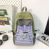 Mochila Ligera para Deportes al Aire Libre, Mochila para Viajes Cortos, Bolso Casual Impermeable Versátil con Bloques de Color para Montañismo, Mochila Escolar para Hombres y Mujeres