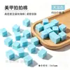 Pinza de Esponja para Uñas con Cuatro Garras de Acero Inoxidable para Recoger Piedras Preciosas, Circonitas y Diamantes; Bloque de Esponja Multifuncional