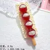 Brochetas de Dulces de Fruta Decoraciones de Imitación Funda de Teléfono Hecha a Mano Accesorios de Resina para Manualidades Accesorios para el Cabello Llavero Kit de Material