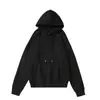 Sudadera con capucha de rizo pesada de 600 g de color liso para hombre, estilo retro americano, holgada, casual, simple, versátil