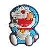 Hebilla de zapato de la serie Doraemon, decoración de zapatos con flores, dibujos animados, lindos zapatos con agujeros de venta transfronteriza, PVC desmontable.