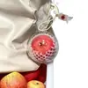 [Garantido para Ser Seguro] Lindo Pingente de Maçã Artificial, Chaveiro de Desenho Animado Criativo Único, Pingente para Carro e Bolsa para Mulheres