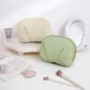 Nueva Bolsa Cosmética de Moda Casual Textura Bolsa tipo Concha para Mujer Bolso de Mano Bolso Mediano Portátil de Viaje Bolsa para Guardar Labiales