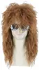Peluca de Halloween COS Disfraz Negro Hombres Fiesta Disco Rock Cabello Rizado Halloween COSPLAY
