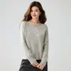 26 Otoño/Invierno Nuevo Suéter de Punto de Cachemir con Flores Tridimensionales Estilo Francés Suave para Mujer, Suéter Suelto Suave sin Hombros