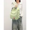 Mochila Fresca e Simples com Estampa de Letras para Mulheres, Novo Modelo 2026, Adequada para Alunos do Ensino Fundamental II e Médio, Bolsa Versátil de Grande Capacidade para Viagens Curtas