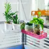 Renovación de estación de trabajo de oficina Estante de almacenamiento de hierro forjado Almacenamiento en el alféizar Soporte para plantas de interior Soporte para plantas suculentas de escritorio Gancho para plantas de escritorio Florero