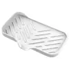 Tapete de Drenagem de Silicone Anti-Salpicos para Torneira Sabão Bancada de Cozinha Filtro de Água Tapete de Armazenamento para Pia Armazenamento Dreno Azul