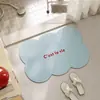 Tapete de Chão Simples de Cor Sólida de Lama Diatomácea para Banheiro de Casa Entrada de Banheiro Resistente a Manchas Absorvente de Água Secagem Rápida Antiderrapante Resistente ao Desgaste Tapete para Pés