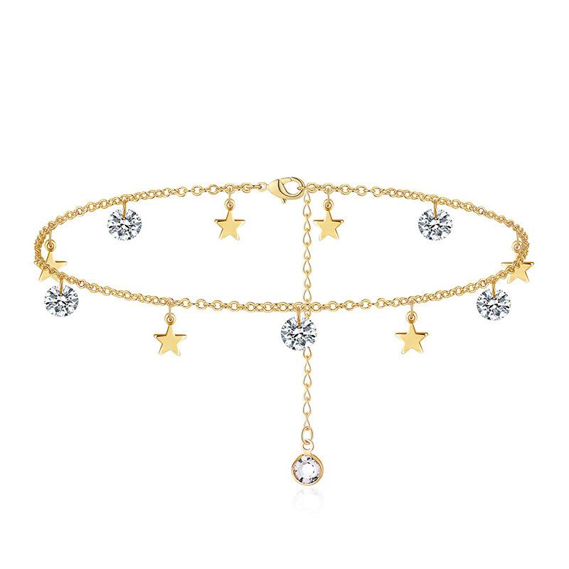 SKU-09-Dangling Stars CZ 鍓鏈琝