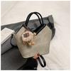Bolso Pequeño de Invierno para Mujer Todo Fósforo Estampado de Leopardo Nuevo Retro Maillard Bolso Cubo Portátil Bolso Bandolera de Gama Alta
