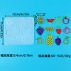 Molde de Cola de Cristal DIY Série de Frutas Cereja Uva Abacaxi Morango Brincos Pingente Chaveiro Molde de Silicone