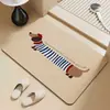 Alfombra de Piso para Baño, Alfombra Absorbente de Barro Diatómico para Baño, Felpudo para Puerta de Baño, Alfombra Antideslizante para Lavado de Manos en Baño/Inodoro