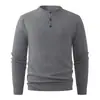 Suéter Masculino de Meio Zíper Outono Inverno Nova Moda Jovem Gola Redonda Tricô Casual Camada Base Suéter de Lã