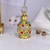 Botella de Perfume Esencial Vintage Exquisito Árabe de Dubái de 15 ml con Artesanía Incrustada de Diamantes de Oriente Medio
