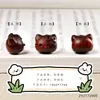 Palo de Rosa Tallado Hello Kitty Cuentas Sueltas Accesorios con Agujero Traversante Colgante de Gato Lindo Colgante Pulsera Hecha a Mano DIY Joyería