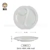 Plato creativo chino de melamina blanca vajilla de banquete de cocina privada plato de hotel restaurante plato de sopa plato de aperitivo plato personalizado