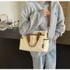 Bolso Grande Casual para Mujer en Otoño e Invierno Nuevo de Moda Bolso de Lona para Viajes Cotidianos Bolso Tote Cruzado de Moda