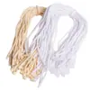 Miçangas Penduradas com Cabeça de Bala de Corda de Algodão, Acessórios para Roupas, Corda de Cera Universal, Cordão de Plástico, Corda de Etiqueta com Pino Único Combinando, Personalização