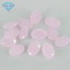 Huagang gema em forma de ovo em pó de jade vidro rosa fundo de areia de vidro oval fundo de areia em pó ovo de vidro pedra nua atacado