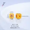 Puzuojiu Dourado Areia Não Desbota Acessórios DIY Incrustados com Zircônia Contas Espaçadoras Contas Rodinha Brilhantes Acessórios de Contas para Mulheres