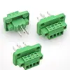 Terminal de PCB de pared a enchufe 15EDGWB-3.81mm con brida panel fijo macho y hembra con cabeza KM
