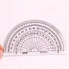 Regla de Dibujo Transportador de 180 Grados Medidor de Ángulos Transparente Engrosado Herramienta de Medición de Dibujo para Estudiantes Plástico Transparente Semicírculo 360 Grados