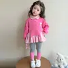 Conjunto de Camiseta Térmica para Niñas, Nuevo Estiloso Conjunto de Primavera y Otoño 2026 para Niños, Conjunto Casual de Dos Piezas a la Moda para Bebés Niñas
