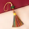 Marcador Pequeño en Forma de Nube de 7 cm con Borlas, Colgante para Teléfono Móvil, Borla Pequeña, Memoria USB, Bolsita, Colgante de Bolsita al por Mayor