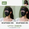 Mascarilla Facial Protectora Solar de Seda de Hielo Cara Completa Protección UV para Mujer Alta Apariencia Facekini Verano Transpirable Ciclismo Conducción Protección Solar