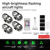 Luces para Aeronaves de Control Remoto Inalámbrico Transfronterizas, Luces para Piloto de Dron, Universales para Motocicleta, Coche, Bicicleta, Luces Estroboscópicas de Advertencia