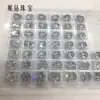 Gema Sintética Wuzhou Zircônio Forma Almofada Corte Flor de Gelo Retangular Gordo 8*10-11*15mm Atacado