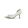 Sapatos de Casamento Franceses Sentido Premium 2024 Novo Camélia Salto Alto Feminino Vestido de Casamento Banquete damasco Sapatos de Noiva
