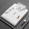 2026 Verano Nuevo Estilo Camisa Polo de Algodón Puro para Hombre de Manga Corta Ligera Camiseta de Negocios Cuello Solapa Holgada Camiseta de Hombre Top